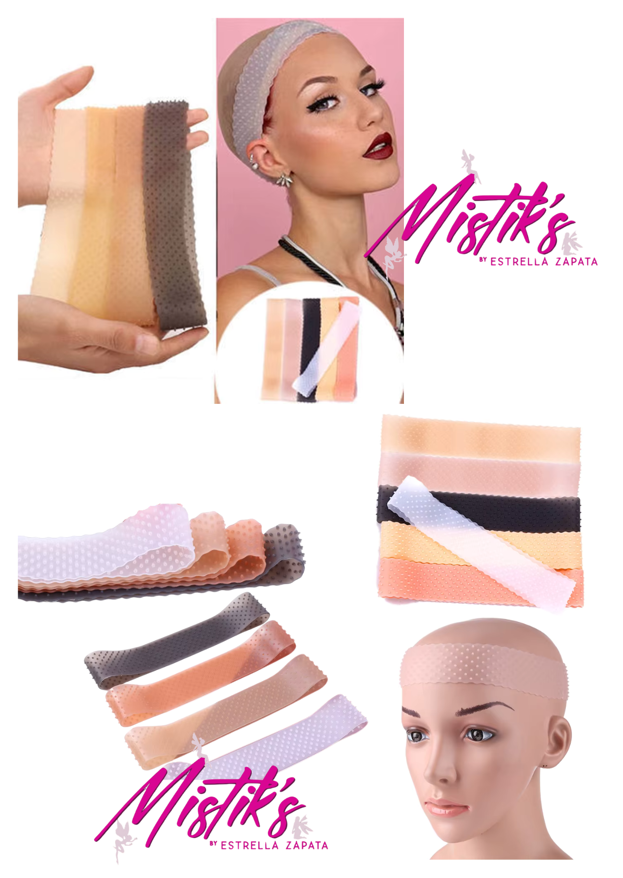 ✨ Banda de Silicona Antideslizante para Pelucas