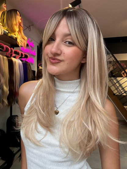 peluca rubia en capas - Mistik’s MW9039-803