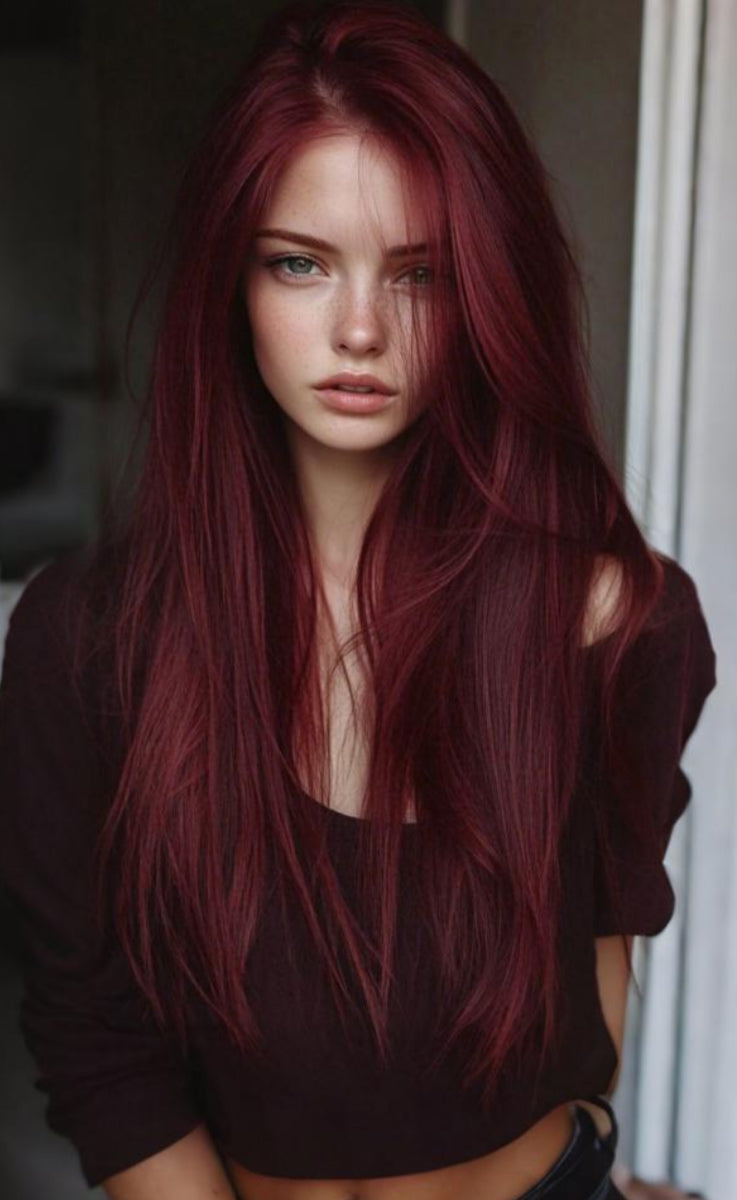 Extensiones ROJAS Seminatural x 6 capas - Mistik’s KP4030-4
