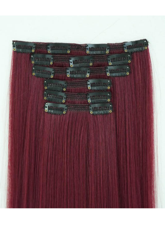 Extensiones ROJAS Seminatural x 6 capas - Mistik’s KP4030-4
