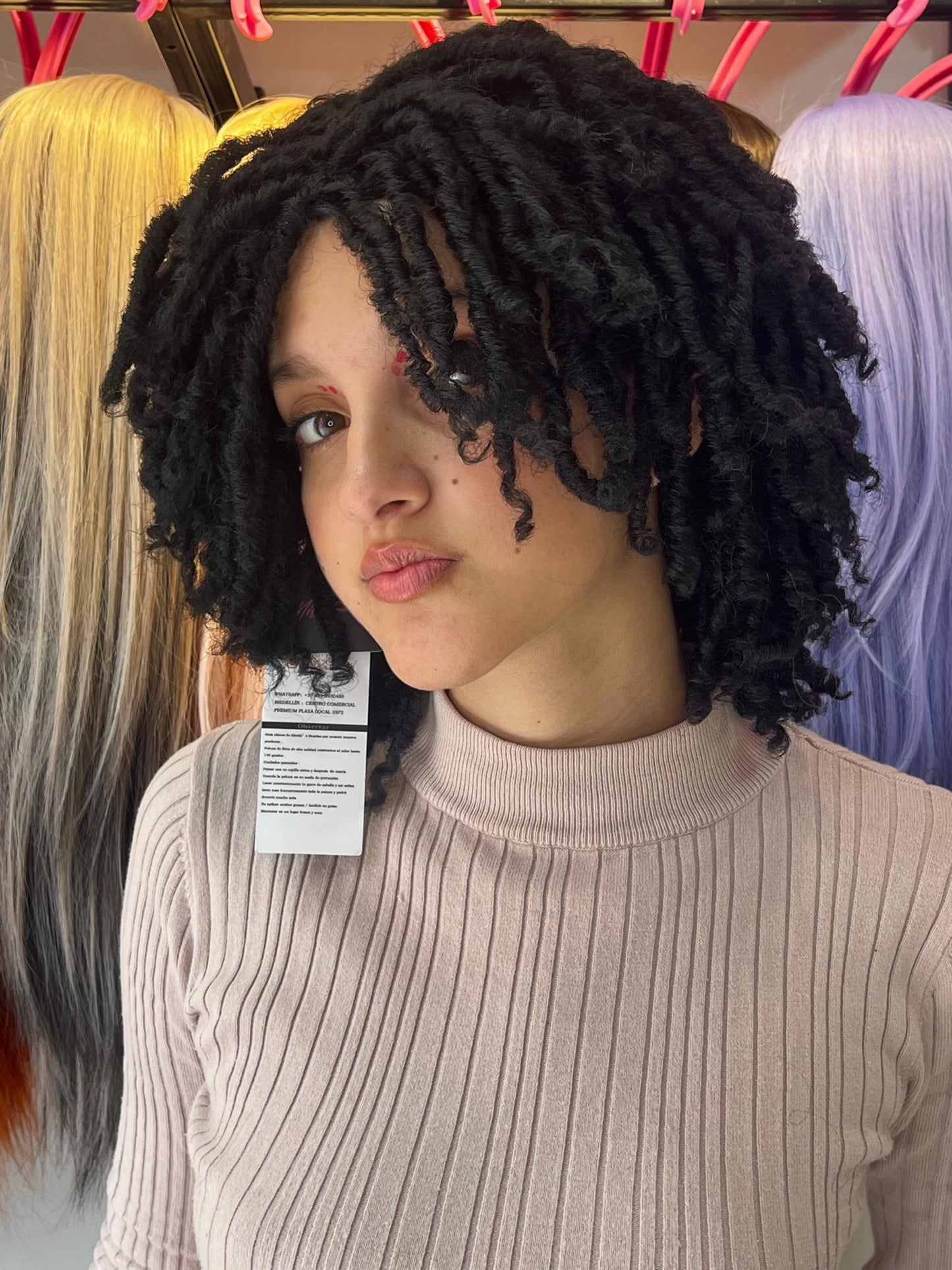 Afro color negro - Mistik MW9054-2