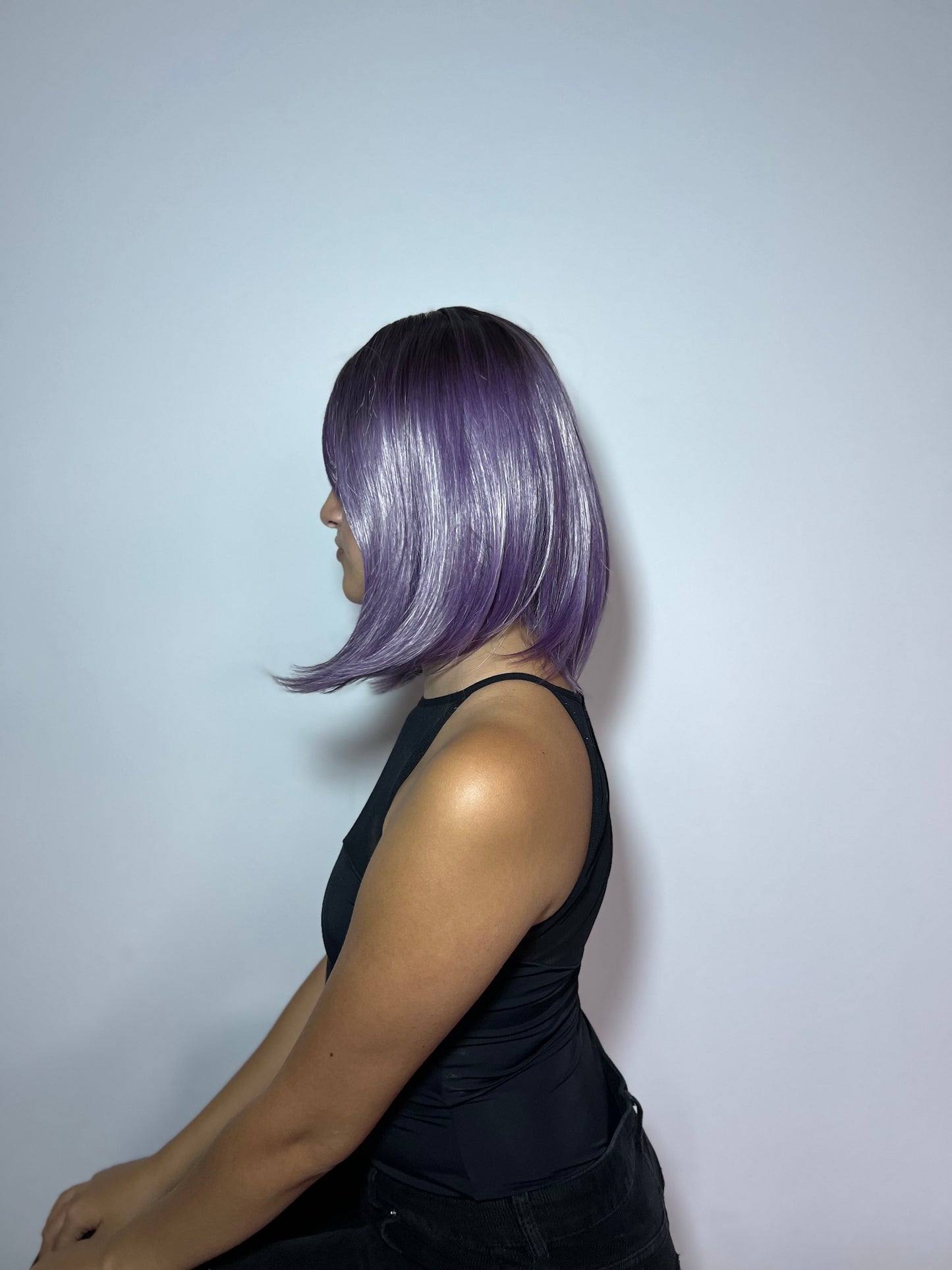 💜🌌 Peluca Morada Corta Lacia 🌌💜