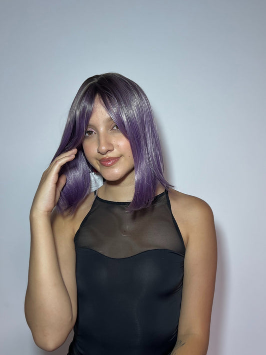 💜🌌 Peluca Morada Corta Lacia 🌌💜