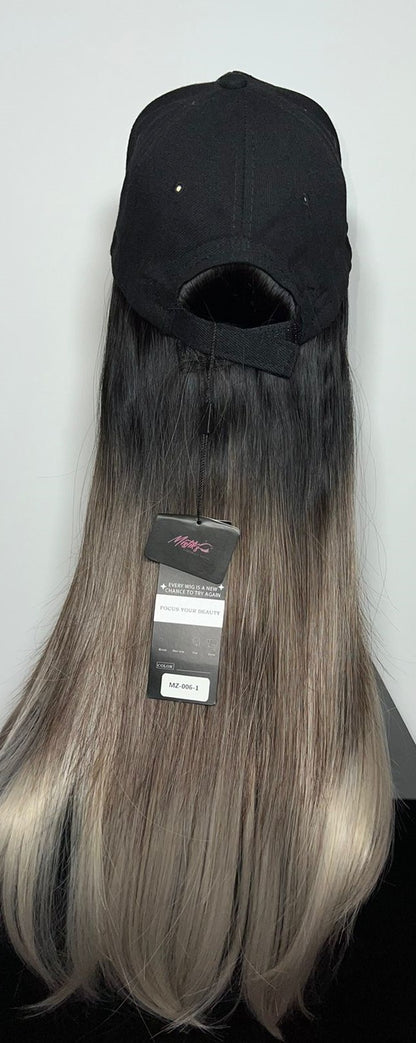 PELUCA LISA CON GORRA MZ-006-1
