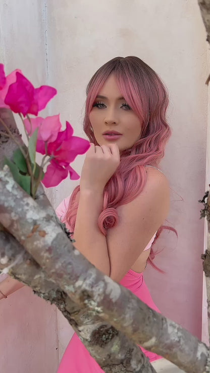 peluca rosa